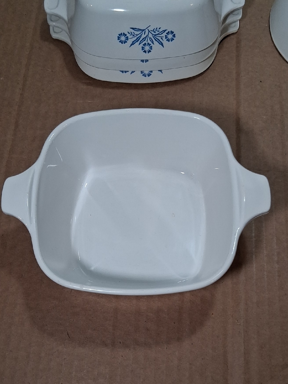 6 Vintage Corningware "CORNFLOWER" Casserole Bowls and Petite Pans - Picture 3 of 6